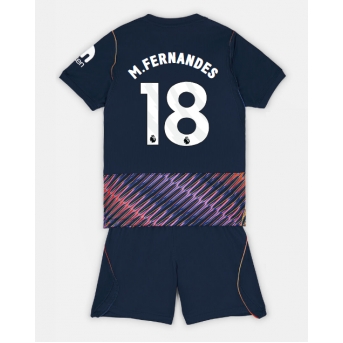 Tottenham Hotspur Mateus Fernandes #18 Maglia Gara Trasferta Repliche 2026-27 Bambino Maniche Corte